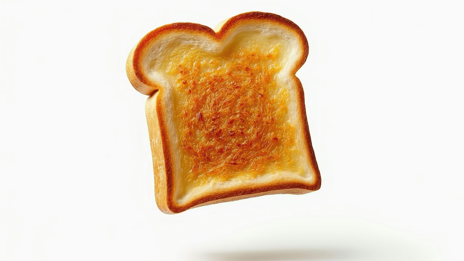 A slice of plain toast