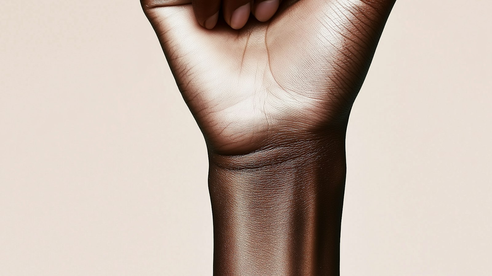 Close-up of a clenched fist